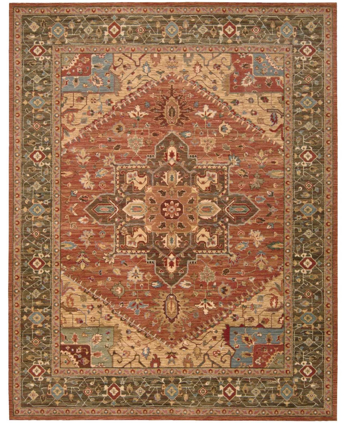 Nourison Home Living Treasures LI01 Rust 8'3in x 11'3in Area Rug - Rust