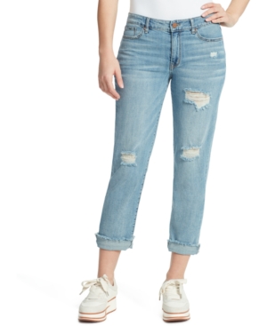 image of William Rast Distressed Boyfriend Jeans