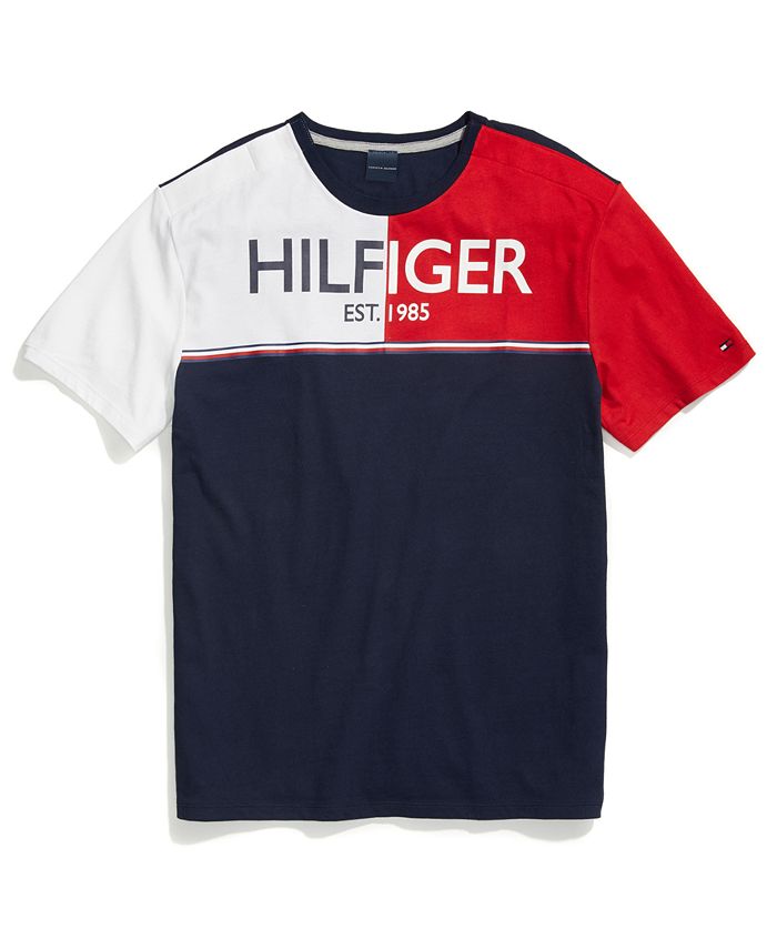 Tommy Hilfiger Men's Manor Colorblocked Logo Graphic T-Shirt with ...