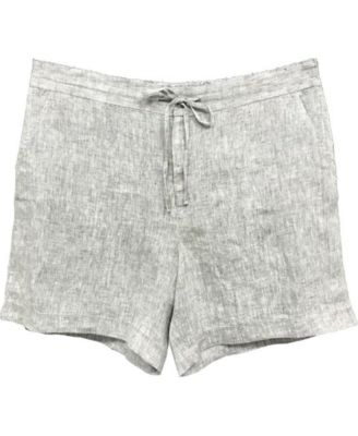 macys linen shorts