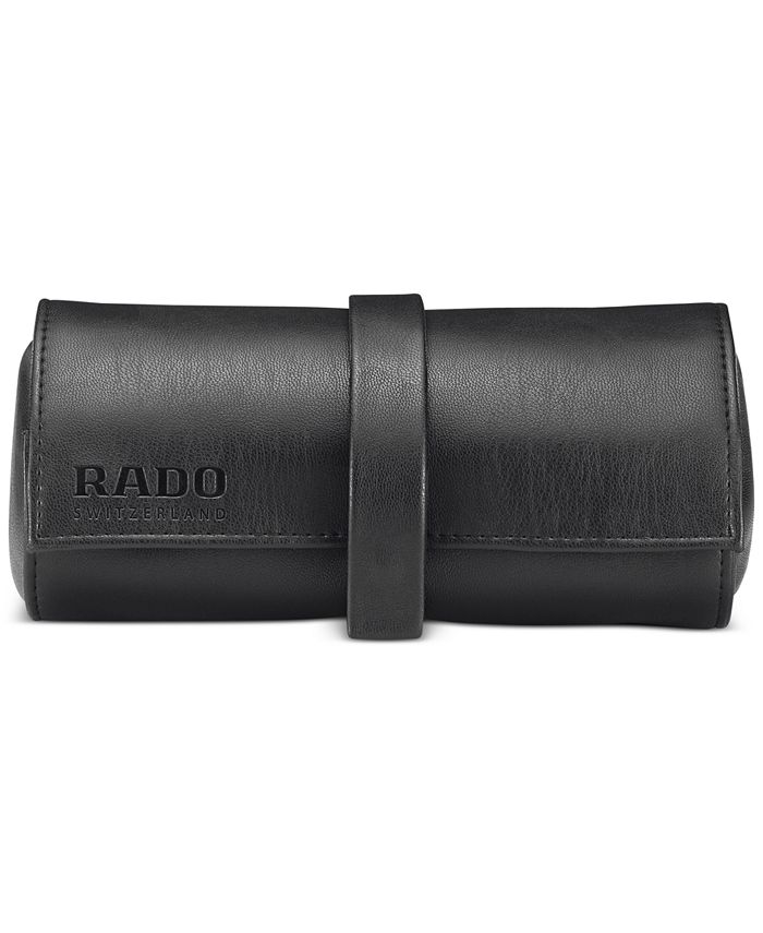 Rado - Women's Swiss HyperChrome Classic Diamond (1/3 ct. t.w.) Stainless Steel & Leather Watch Set 35mm