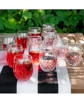 Cristal D&Arques Longchamp 10oz Stemless Wine Glass, Set of 4