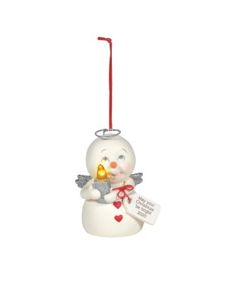Department 56 Snowpinions Ornamento Farmhouse | Decorazione Da Appendere "All I Want For Christmas Is Ewe" 7,8 Cm