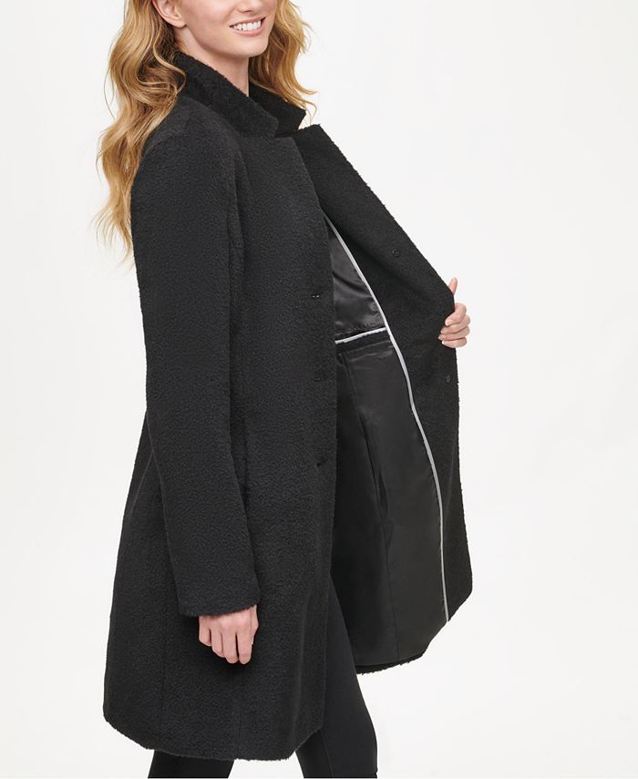 dkny asymmetrical walker coat