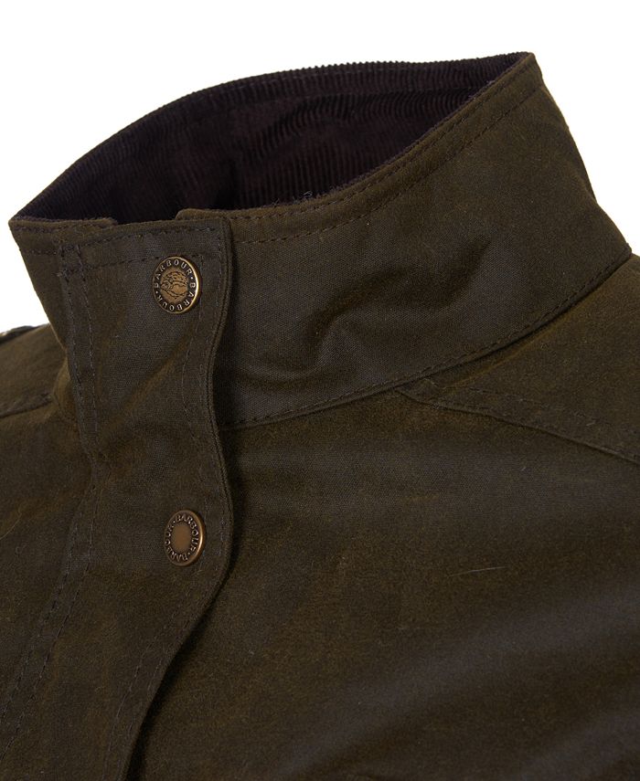Barbour Winter Defense FourPocket Waxed Cotton Coat & Reviews Coats