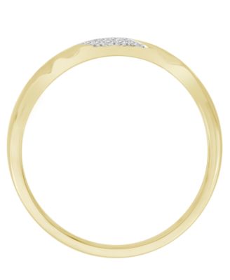 Men's Diamond Accent Band in 10K Yellow Gold