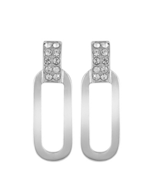 image of T Tahari Crystal Drop Clip Earring