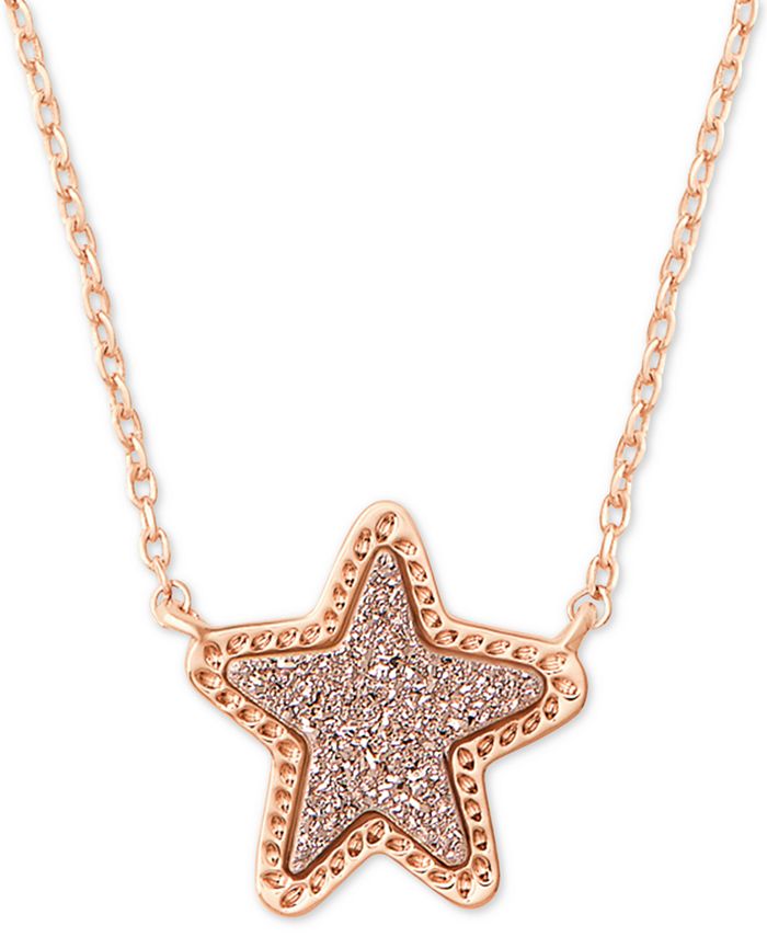 Kendra Scott - Rock Crystal Star Pendant Necklace, 17" + 2" extender