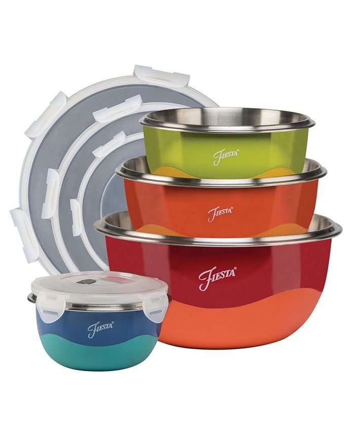Fiesta Mixing Bowl and Lid Set, 8 Piece Macy's