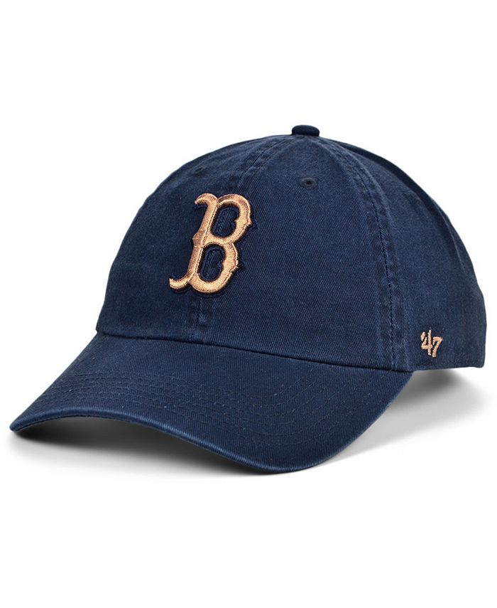 '47 Brand Women's Boston Red Sox Metallic Clean Up Cap - Macy's