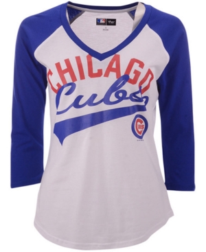 G-iii Sports Women's Chicago Cubs Its A Game Raglan T-Shirt