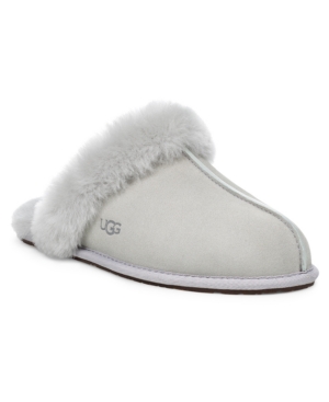 Ugg Ice Grey Suede Scuffette Ii Slippers In Goat