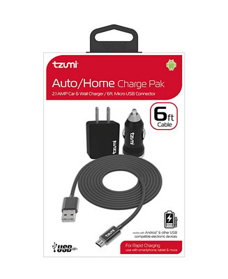 Tzumi Micro USB Cable 6' Auto Home Combo & Reviews Home Macy's Tzumi Micro USB Cable 6' Auto Home Combo & Reviews Home Macy's