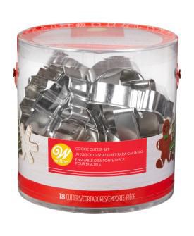 Wilton - 18-Pc. Holiday Cookie Cutter Set