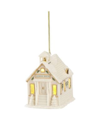 Lenox - Christmas Village Schoolhouse Lighted Ornament