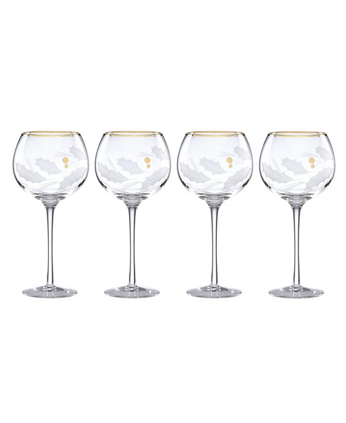 Lenox Champagne Crystal Set of 4 Glasses