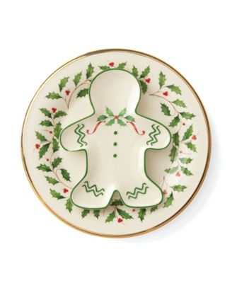 Holiday Gingerbread Man Accent Plate