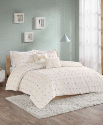 Intelligent Design Callie Pom Pom 5-Pc. Duvet Cover Set, Full/Queen