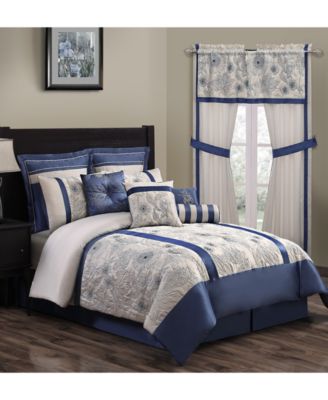 Hamilton Hall - Athena 10-Pc. Queen Comforter Set