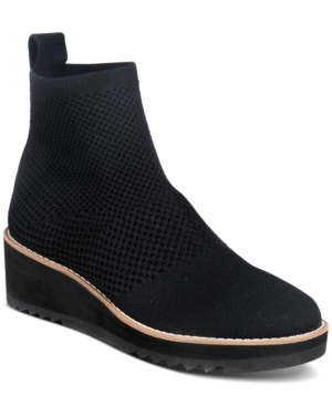 image of Eileen Fisher London Stretch Knit Wedge Booties Women-s Shoes