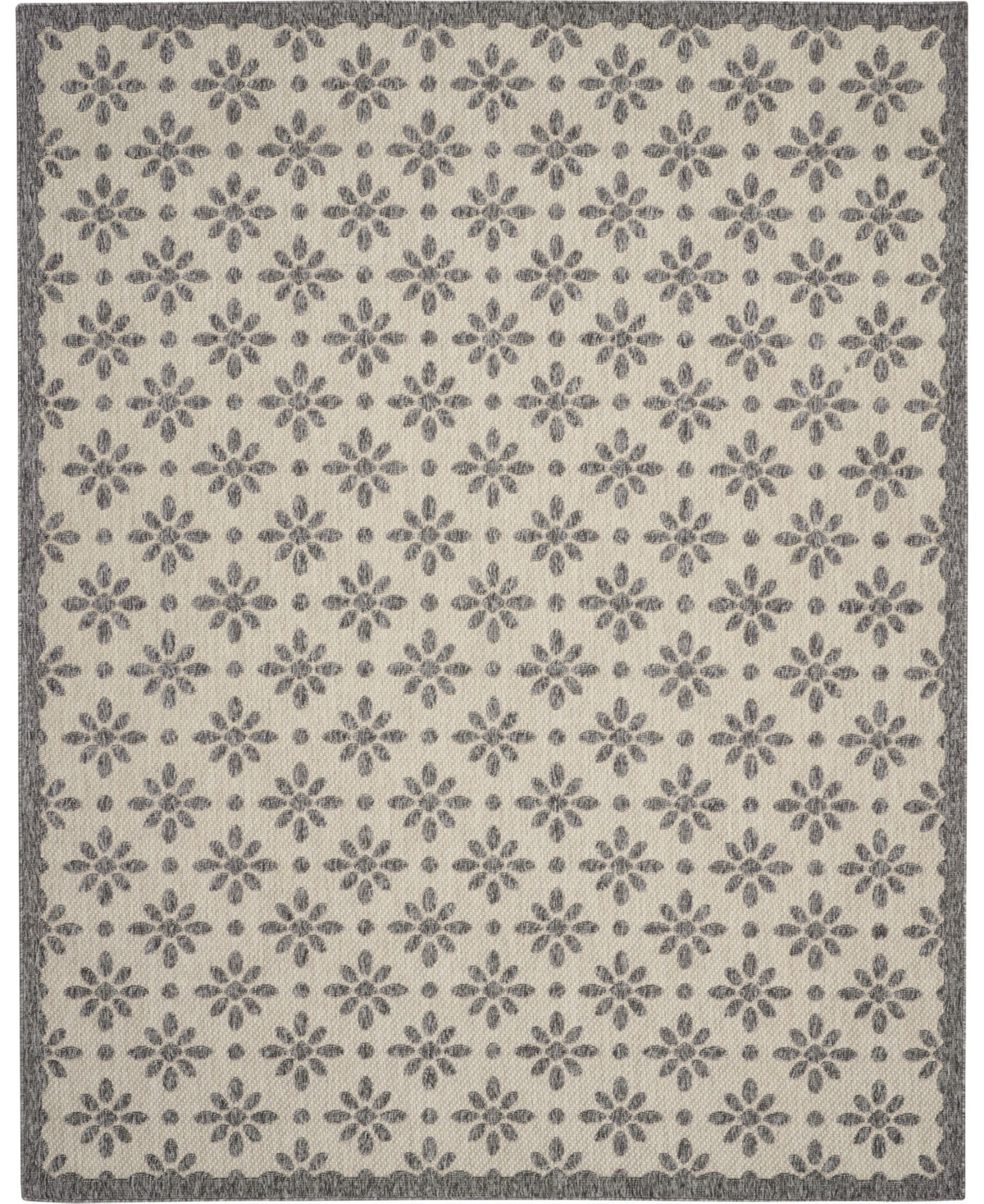 Nourison Home Cozumel CZM03 Cream 8'10in x 11'10in Outdoor Area Rug - Cream