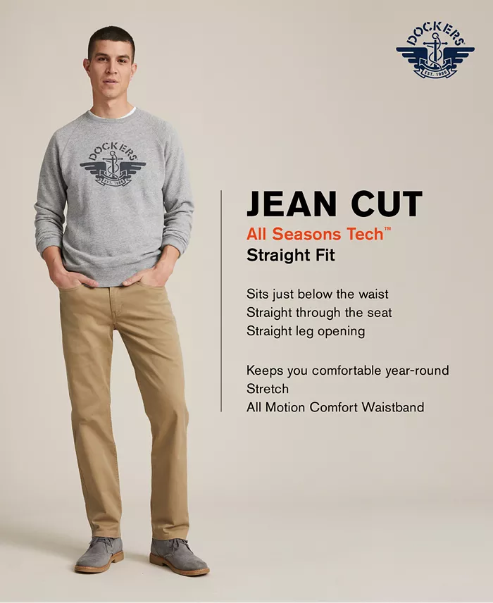 Men's Jean Cut Straight-Fit All Seasons Tech Khaki Pants - thumbnail 9