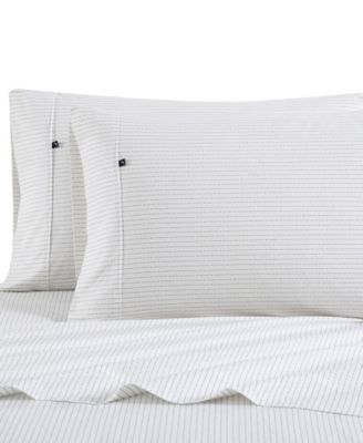 Buoy Line Cotton Percale 3-Piece Sheet Set, Twin