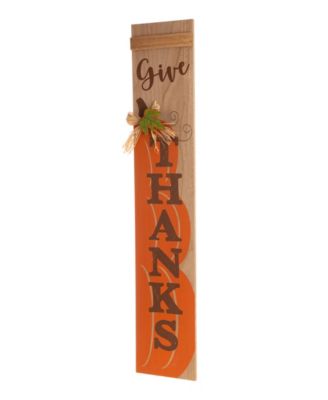 Thanksgiving Pumpkin Porch Sign Decor