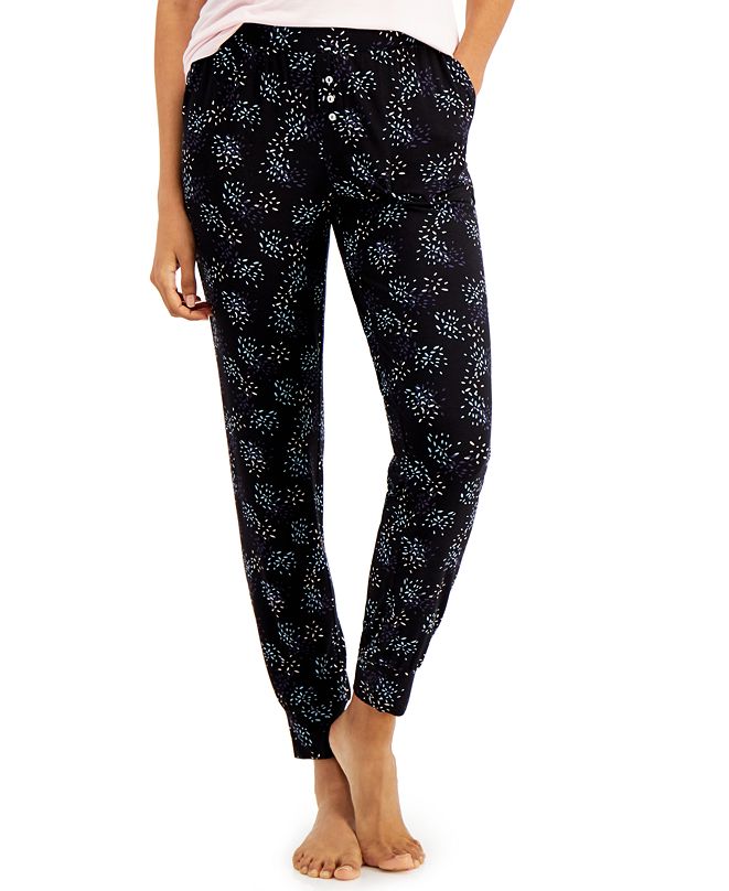 Alfani Ultra-Soft Knit Jogger Pajama Pants, Created for Macy's ...