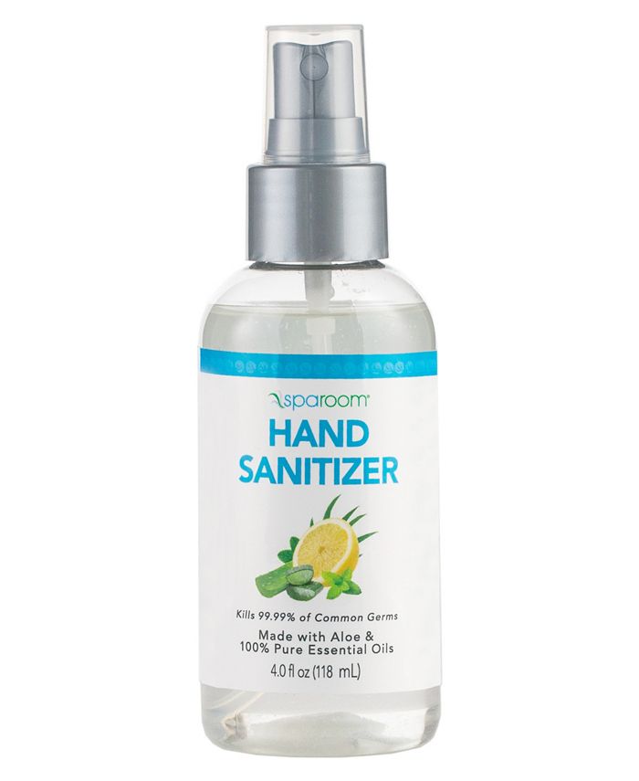SpaRoom 4Oz. Hand Sanitizer Spray with Essential Oils Macy's