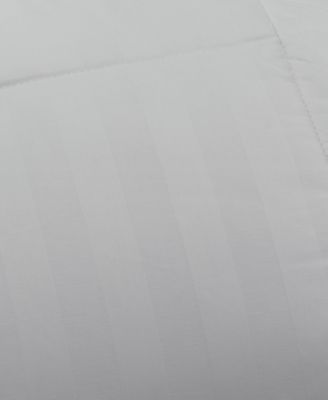 Martha Stewart Collection Allergy Wise Down-Alternative Dobby Stripe Comforter, King, Created For Macy's