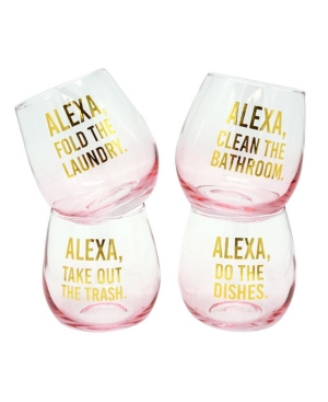 4 BOX SETS Tmd Alexa Fashion Stemless Wine Set of 4