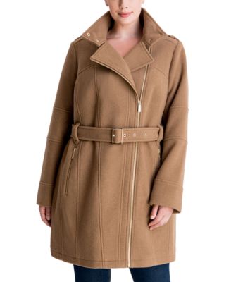 plus size asymmetrical coat