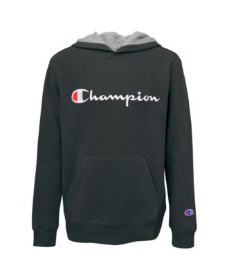 boys champion hoodie black