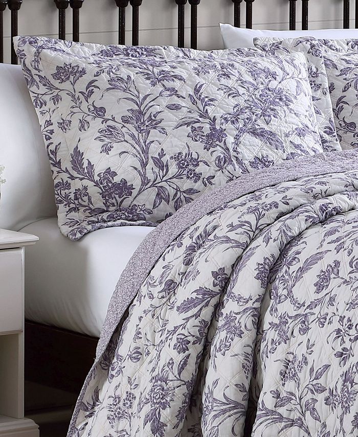 Laura Ashley Delila Quilt Set, Twin Macy's