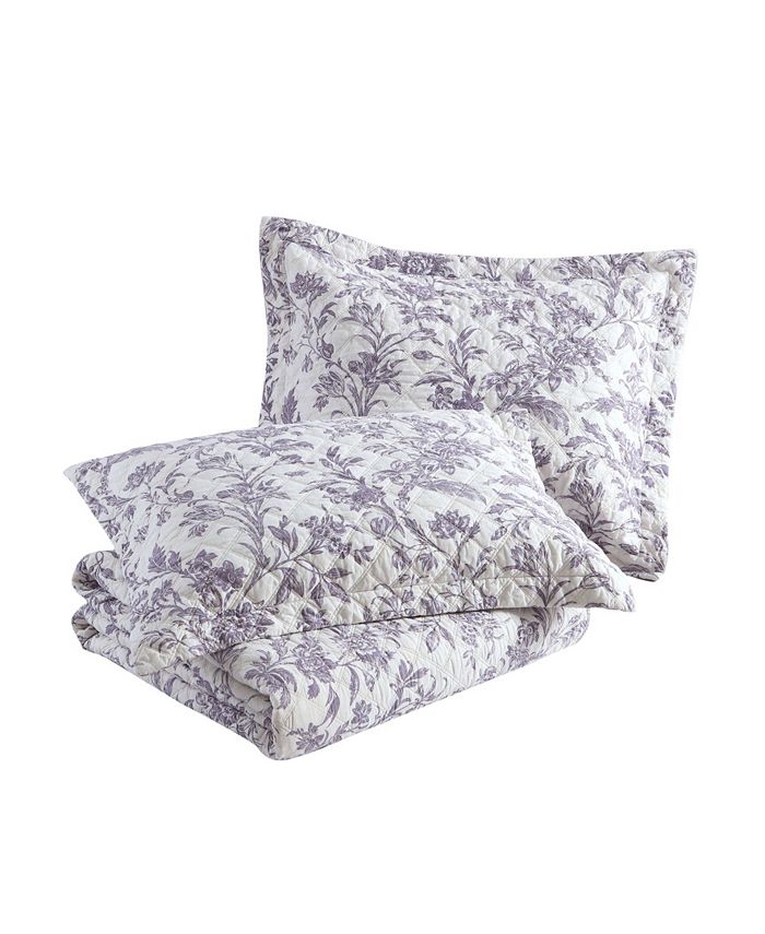 Laura Ashley Delila Quilt Set, Twin Macy's