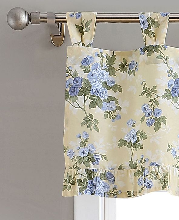 Laura Ashley Cassidy Tab Top Valance & Reviews - Window ...
