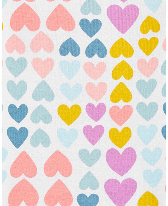 Carter's Toddler Girl 4-Piece Heart Snug Fit Cotton PJs - Macy's