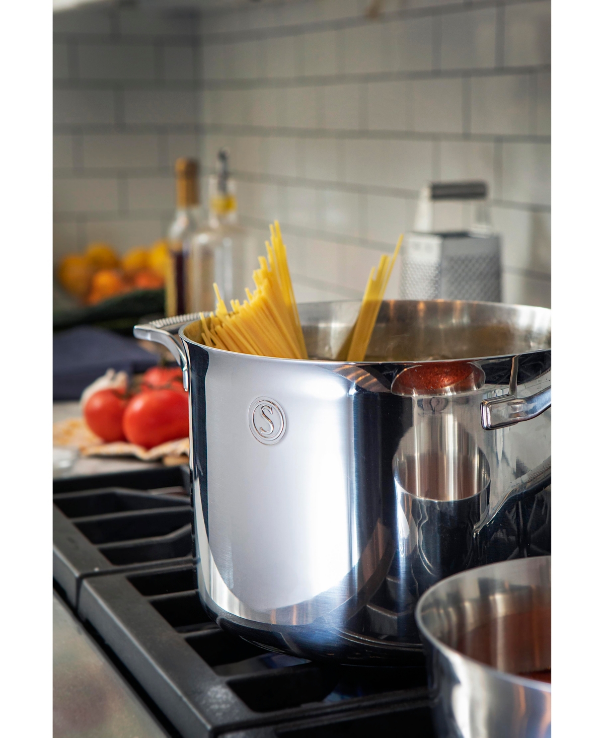 Shop Saveur Selects Voyage Series Tri-ply Stainless Steel 8-qt. Stockpot In Silver