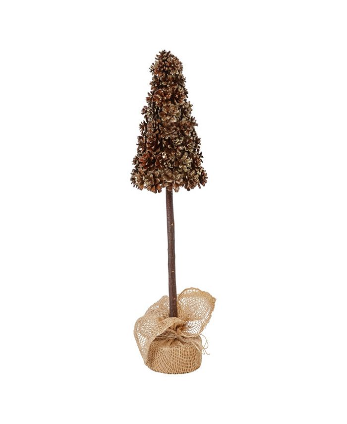 CREATIVE COOP INC 22" Pinecone Tree In Burlap Bag Macy's