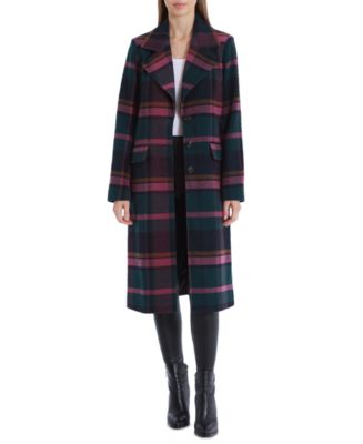 Avec Les Filles Plaid Walker Coat, Created for Macy's - Macy's