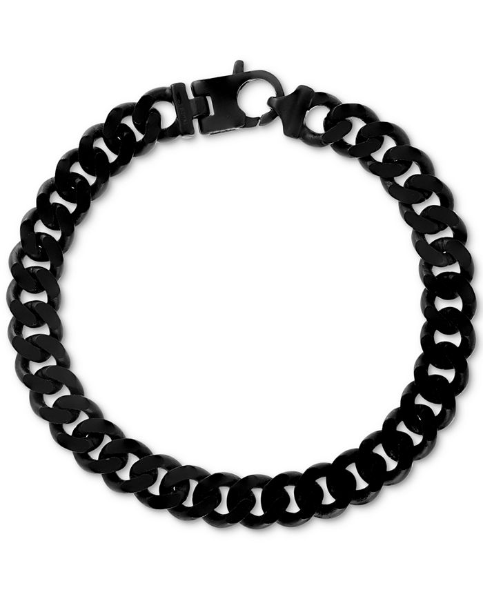 EFFY Collection - Men's Large Curb Link Chain Bracelet in Ruthenium-Plated Sterling Silver