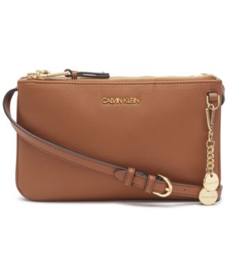 calvin klein ariella leather crossbody