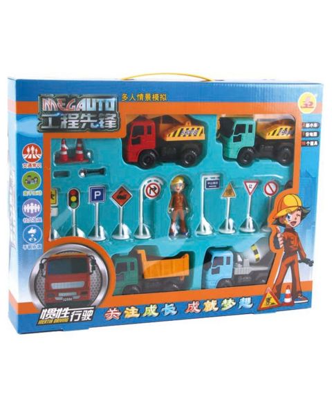 Детский игровой набор Big Daddy Mag-Genius Construction Play Set with Play Mat