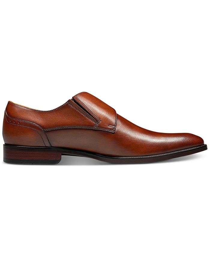 Florsheim Sorrento Black Plain Toe Single Monk Strap Shoes