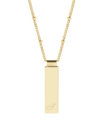 Maisie Initial Gold-Plated Pendant Necklace