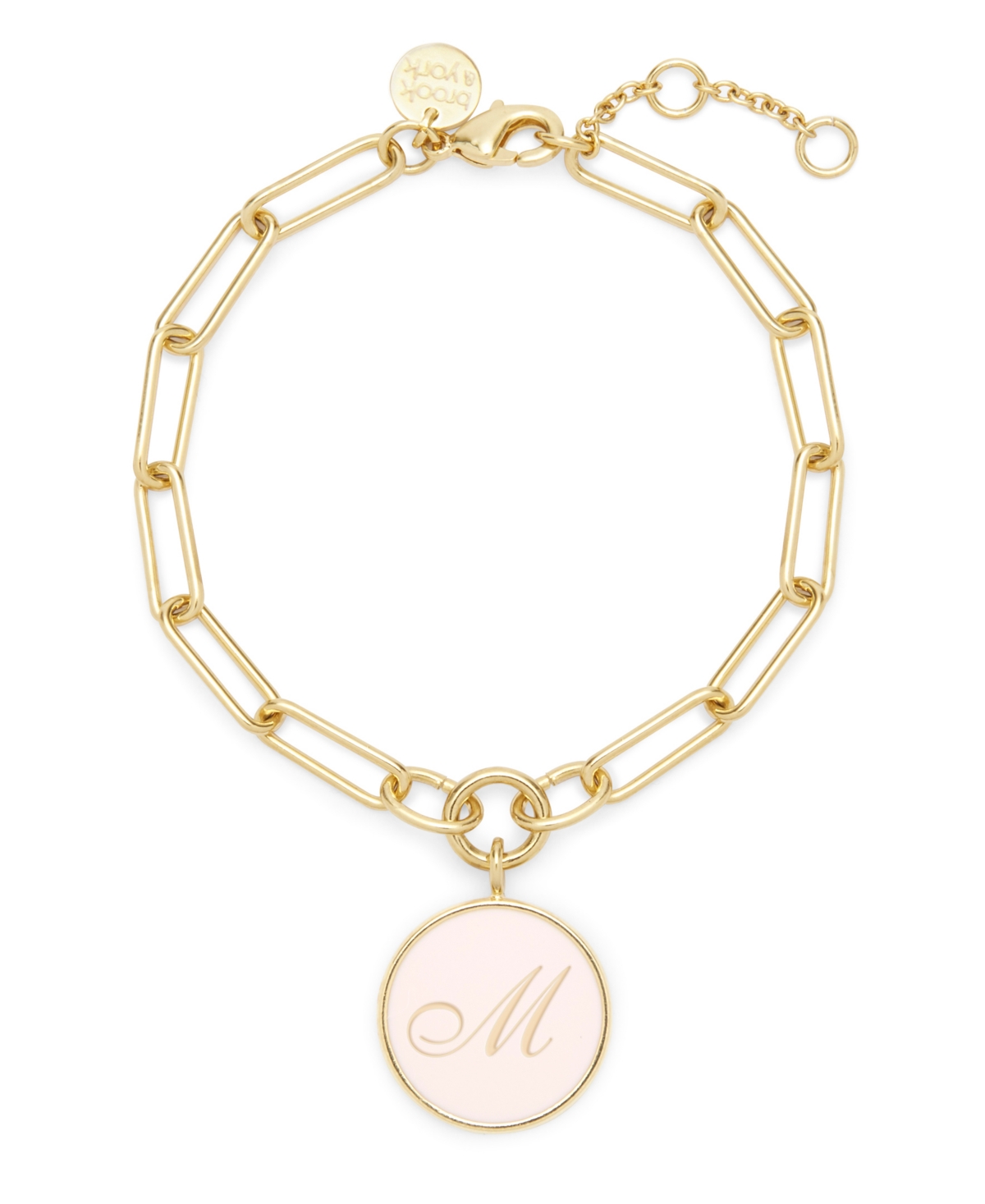 brook & york Callie Enamel Initial Gold-Plated Bracelet