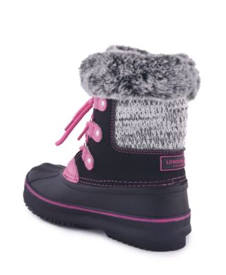 London Fog Big Girls Snow Boot 