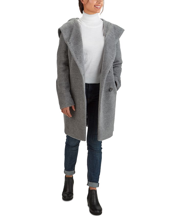 Cole haan cheap asymmetrical wool coat