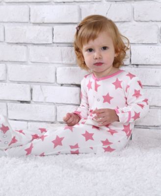 Baby Boys Girls Star Footed Coverall 